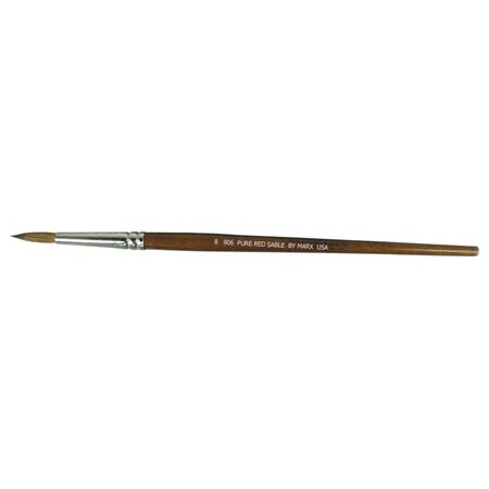 Gordon Brush Size 8 Pure Red Sable Round Artist Brush 0906-08000